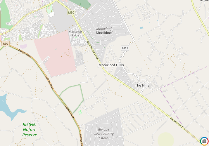 Map location of Rietfontein JR